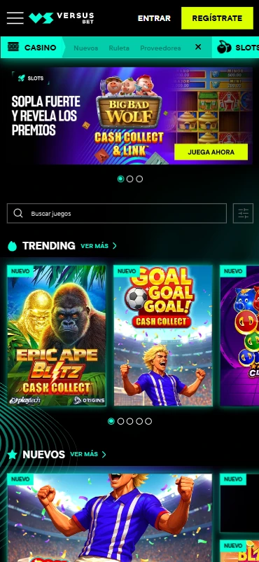 casino versusbet.mx slots playtech r.franco