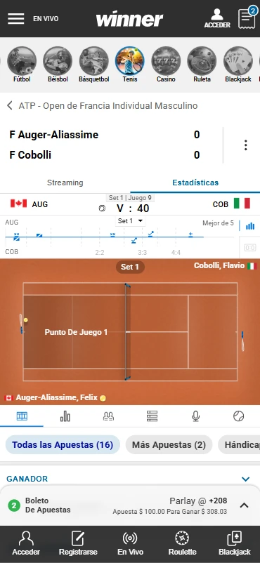apuestas en vivo tenis roland garros winner.mx