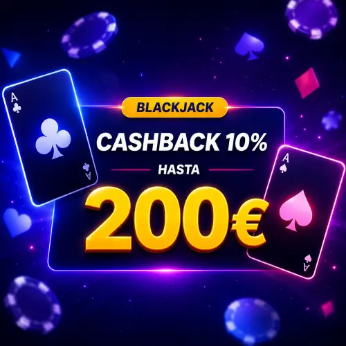 Cashback semanal de hasta 200€ en Blackjack de KirolBet