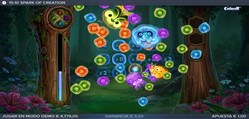 Símbolos especiales del juego Sparks fo Creation.