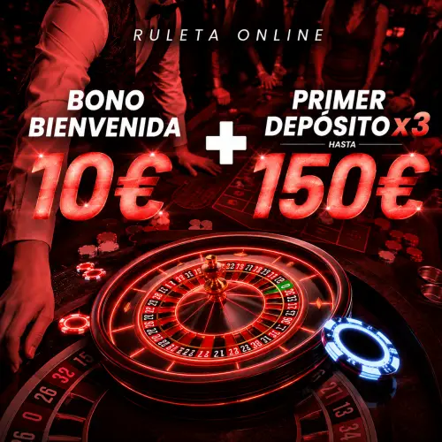 Bono de bienvenida Juegging: 10€ + hasta 150€ para Ruleta en vivo