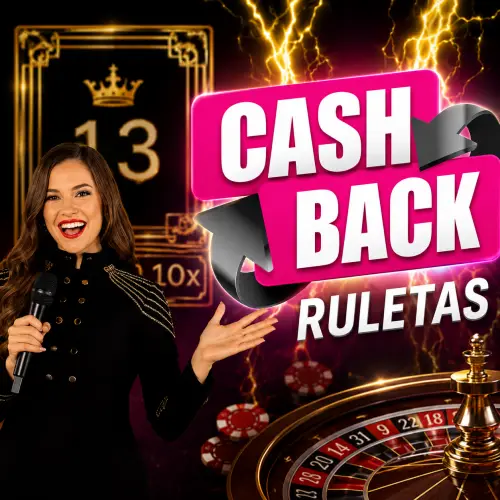 Cashback diario del 50% hasta 100€ en ruletas con crupier en vivo
