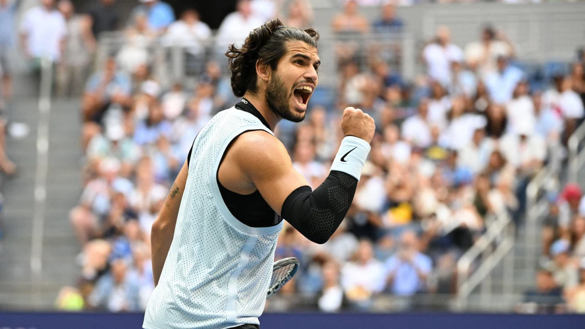 Carlos Alcaraz tras batir a Paul en el US Open.